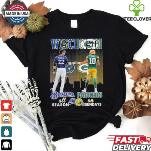 Wisconsin Christian Yelich And Jordan Love All Season And On Sundays Shirt