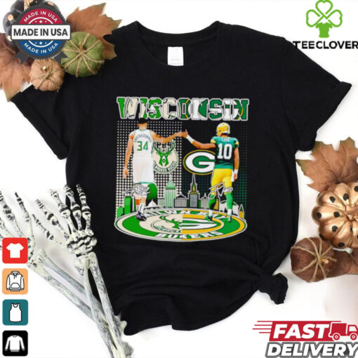 Wisconsin Green Bay Bucks Giannis Antetokounmpo and Jordan Love shirt