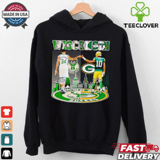 Wisconsin Green Bay Bucks Giannis Antetokounmpo and Jordan Love shirt