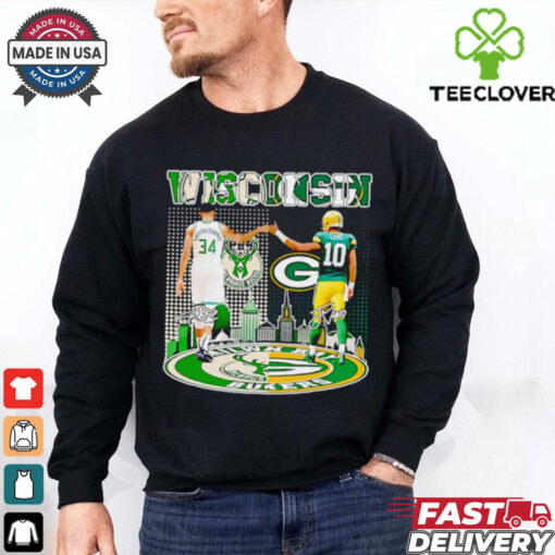 Wisconsin Green Bay Bucks Giannis Antetokounmpo and Jordan Love shirt