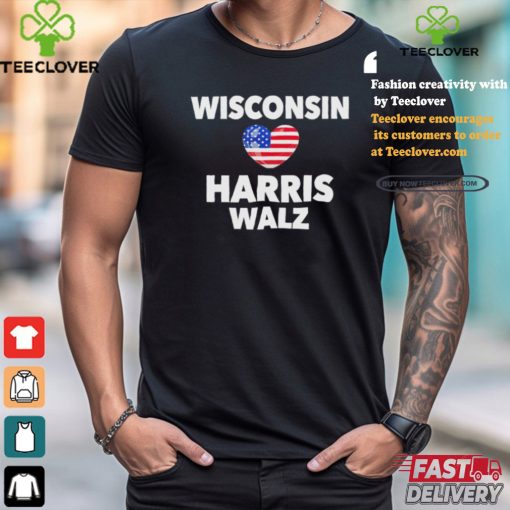 Wisconsin Loves Harris Walz America Shirt