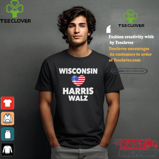 Wisconsin Loves Harris Walz America Shirt