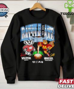 Wisconsin vs Minnesota Rivalry Dueling Ncaa mascot shirtt