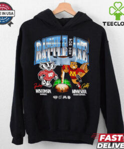Wisconsin vs Minnesota Rivalry Dueling Ncaa mascot shirtt