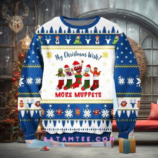 Wish More Muppets Ugly Sweater Christmas Party