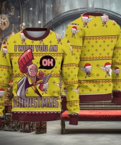 Wish You An Ok Ugly Christmas Sweater Gift For Holiday Funny Christmas