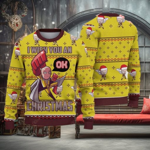 Wish You An Ok Ugly Christmas Sweater Gift For Holiday Funny Christmas