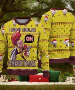 Wish You An Ok Ugly Christmas Sweater Gift For Holiday Funny Christmas
