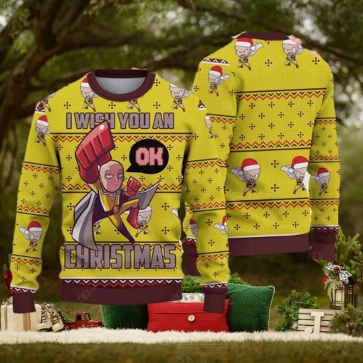 Wish You An Ok Ugly Christmas Sweater Gift For Holiday Funny Christmas