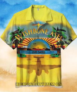 Wishbone Ash Band Live Dates City Short Sleeve Hawaiian Shirt