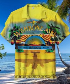 Wishbone Ash Band Live Dates City Short Sleeve Hawaiian Shirt