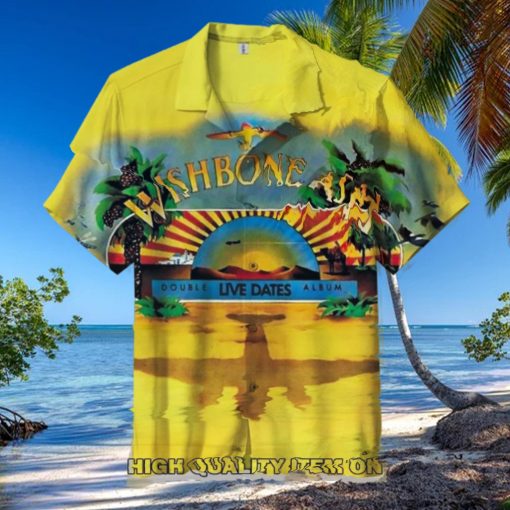 Wishbone Ash Band Live Dates City Short Sleeve Hawaiian Shirt