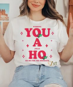 Wishing you a jolly ho ho ho for the holidays Christmas shirt