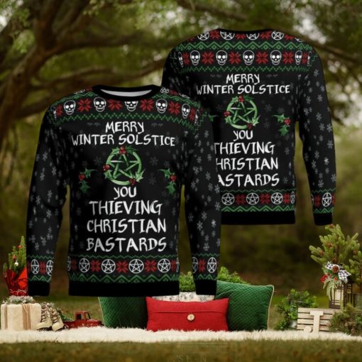 Witch   Merry Winter Solstice   Ugly Sweater