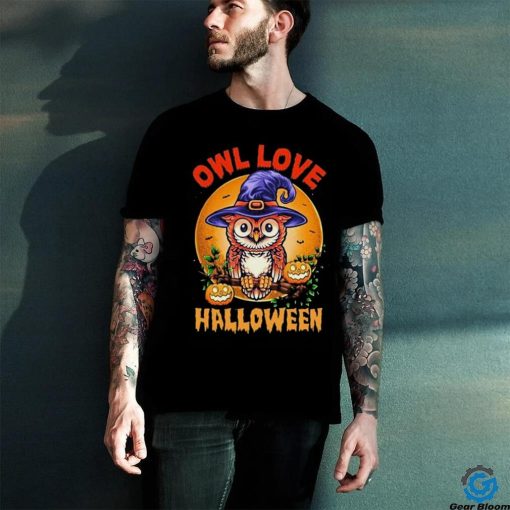 Witch Owl Love Halloween Shirt