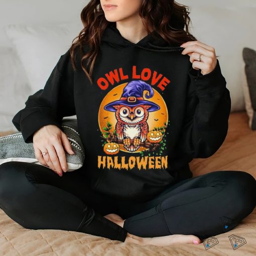 Witch Owl Love Halloween Shirt