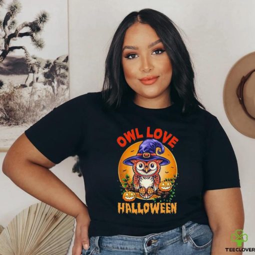 Witch Owl Love Halloween Shirt