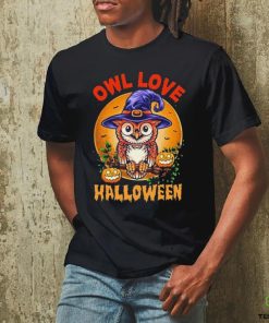 Witch Owl Love Halloween Shirt