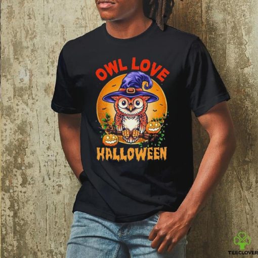 Witch Owl Love Halloween Shirt