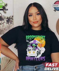 Witch Riding A Golf Cart Broomsticks Are For Amateurs Halloween T Shirt