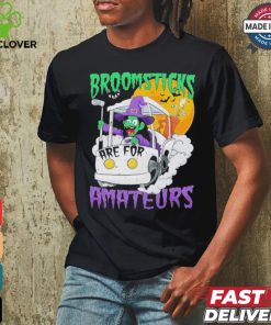 Witch Riding A Golf Cart Broomsticks Are For Amateurs Halloween T Shirt