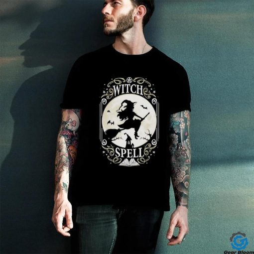 Witch Spell in the moon Halloween shirt