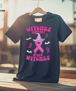 Witches Support Other Witches Halloween Witch Breast Cancer Shirt