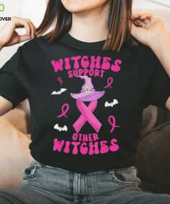 Witches Support Other Witches Halloween Witch Breast Cancer Shirt