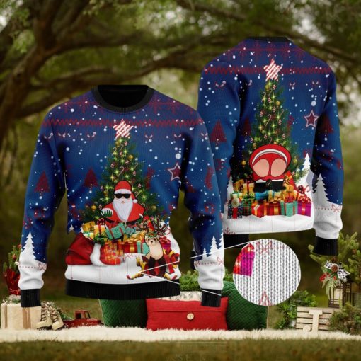 With Santa Claus And Ferret For Unisex For Christmas Gifts Ugly Christmas Sweater