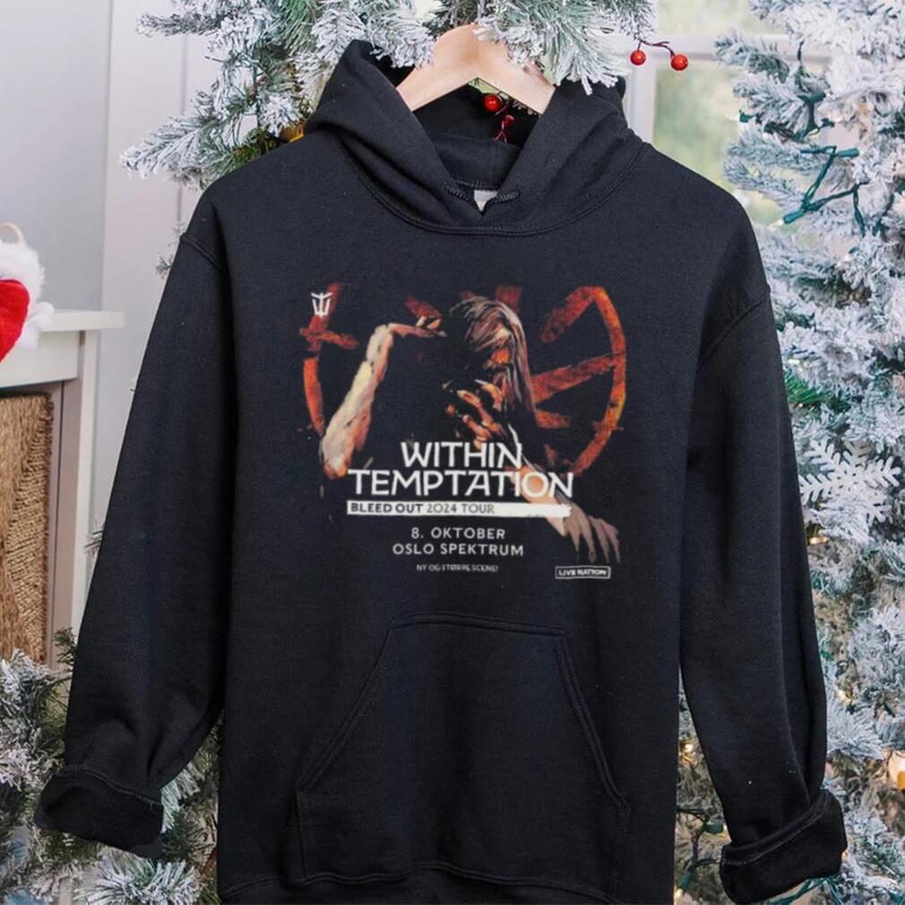 Within temptation bleed out 2024 tour on 8 october at oslo spektrum shirt Within temptation bleed out 2024 tour on 8 october at oslo spektrum shirt