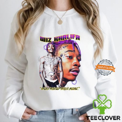 Wiz Khalifa Great Minds Think Alone Rapper Bootleg Vintage Shirt