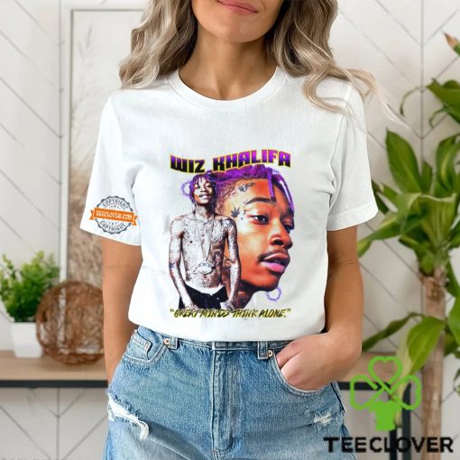 Wiz Khalifa Great Minds Think Alone Rapper Bootleg Vintage Shirt