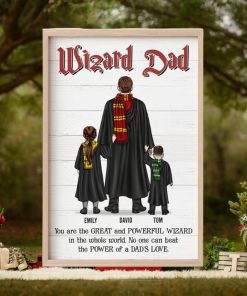 Wizard Dad, Personalized Canvas Print
