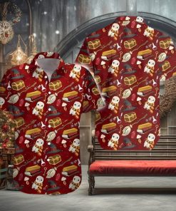 Wizard Fabric Items Harry Potter All Over Print Red Hawaiian Shirt