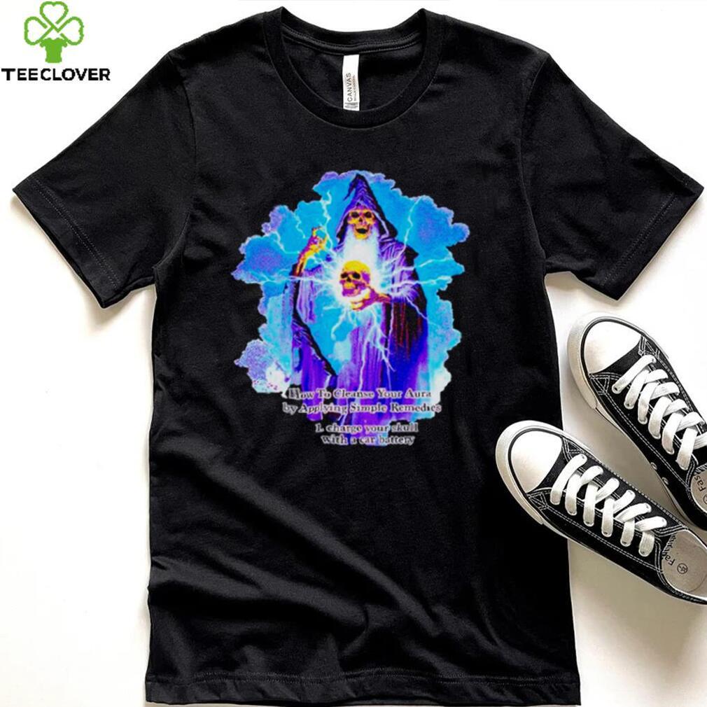 Wizard skeleton how to cleanse your aura by applying simple remedies shirt Wizard skeleton how to cleanse your aura by applying simple remedies shirt