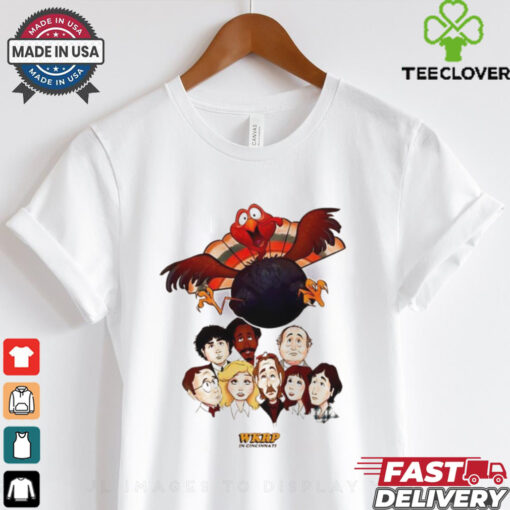 Wkrp in Cincinnati Turkey drop drawing Thanksgiving shirt