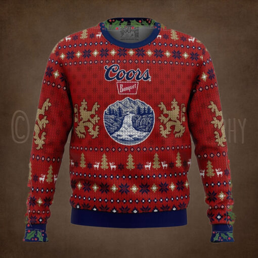 Coors Light Beer Ugly Christmas Sweater