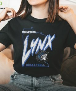 Wnba Minnesota Lynx Sportiqe Heather Black Comfy Super Soft T Shirt