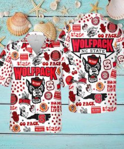 Wolfpack Go Pack Love Fan Hawaiian Shirt