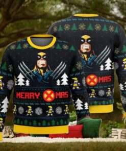 Wolverine Merry Xmas Ugly Christmas Sweater, Wolverine Movie Xmas Sweatshirt