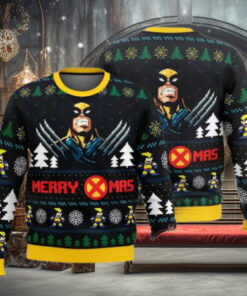 Wolverine Merry Xmas Ugly Christmas Sweater, Wolverine Movie Xmas Sweatshirt