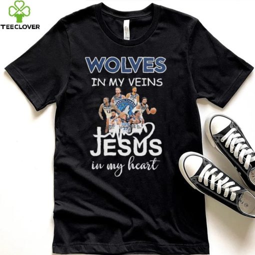 Wolves In My Veins Team Jesus In My Heart Signature Shirt