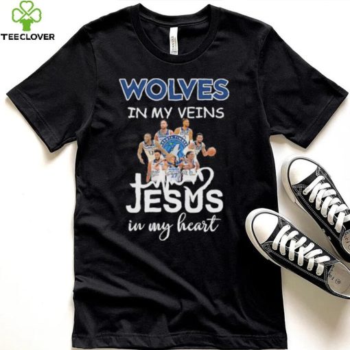 Wolves in my veins Jesus in my heart signatures hoodie, sweater, longsleeve, shirt v-neck, t-shirt