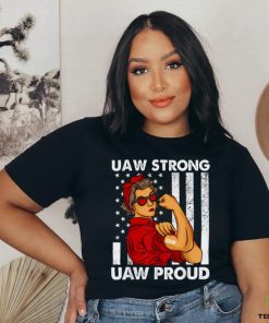 Woman's UAW Strong UAW Proud Union Pride Laborer Worker Red T Shirt