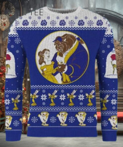 Women Disney Ugly Christmas Sweater, Beauty Beast Sweater Raiseuptee