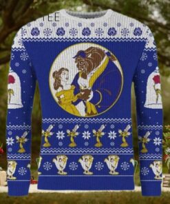 Women Disney Ugly Christmas Sweater, Beauty Beast Sweater Raiseuptee
