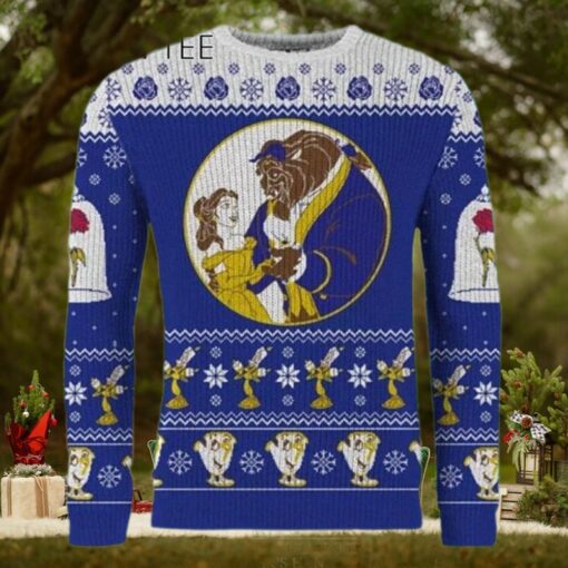 Women Disney Ugly Christmas Sweater, Beauty Beast Sweater Raiseuptee