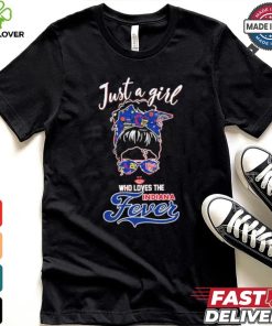 Women Just A Girl Who Loves The Indiana Fever Shirt
