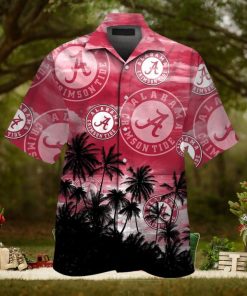 Women Kids Men Alabama Crimson Tide Hawaiian Tropical Short Sleeve