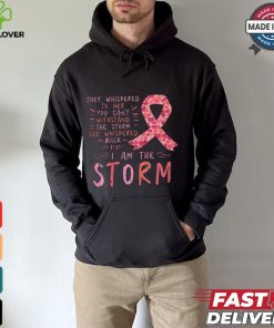 Women Ribbon I Am The Storm Survivor Breast Cancer Awareness Gift T Shirt